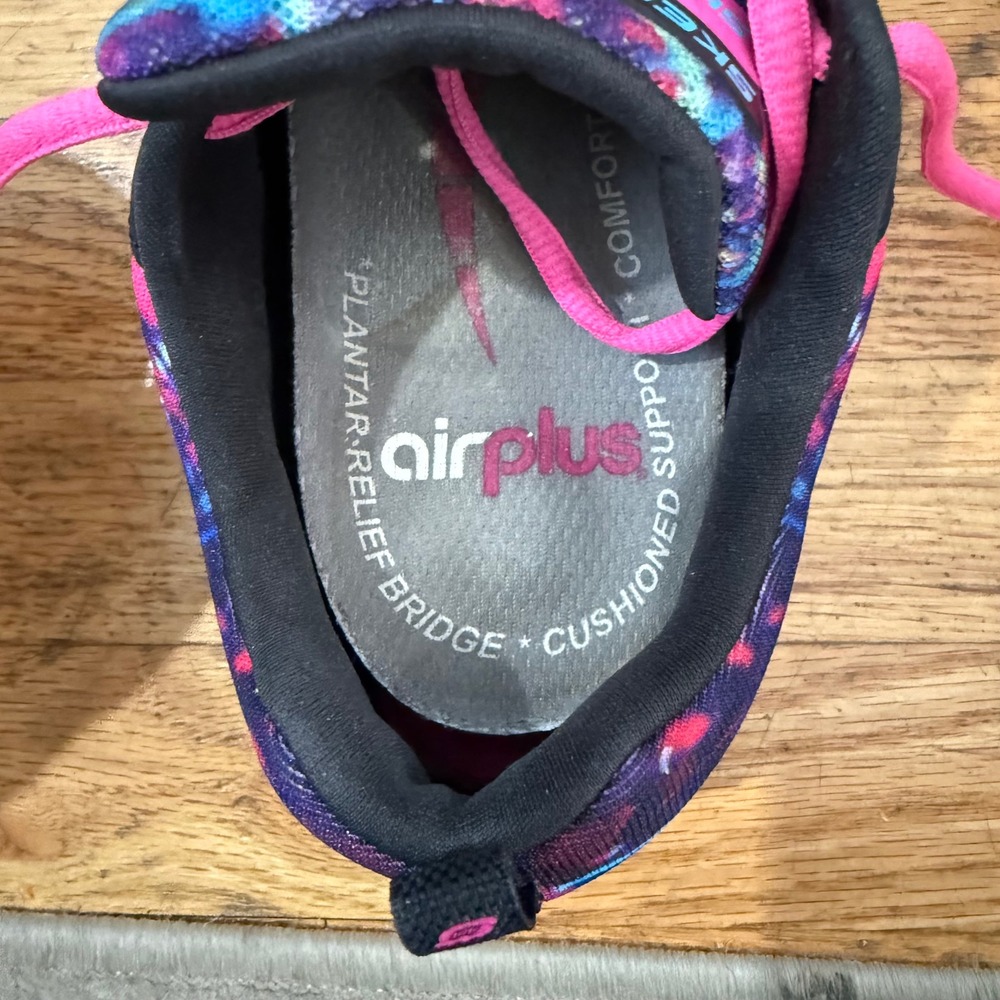 Skechers Flex Appeal Skech-Knit Sneakers Women 9 Tie Dye Pink Blue  BKMT - Picture 2 of 10